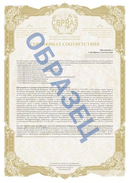 Образец Приложение к СТО 01.064.00220722.2-2020 Находка Сертификат СТО 01.064.00220722.2-2020 