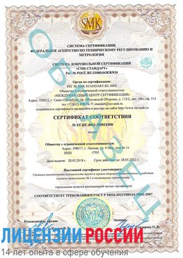 Образец сертификата соответствия Находка Сертификат OHSAS 18001